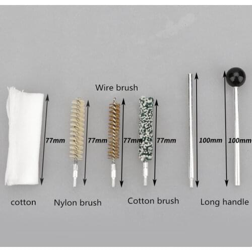 5 in1 New Pistol Barrel Cleaner 38Cal 357Cal 9mm Gun Cleaning Tool Kit tube Polishing rust remover Wire brush cleaning tool