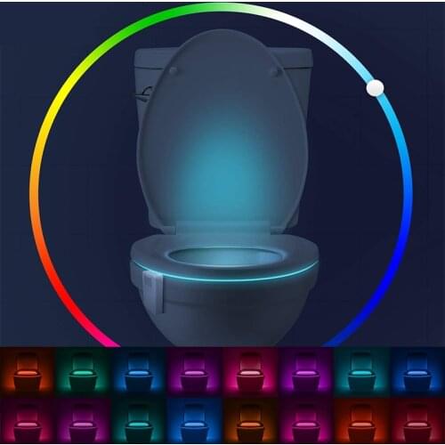 8 Colors Toilet lights LED Night Light Smart lamp WC PIR Motion Sensor Waterproof Backlight For Toilet Bowl Child