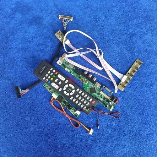 Analog Signal Matrix drive controller board Fit LM195WD1/LM195WD2 LVDS 30Pin DIY Kit VGA USB AV HDMI-compatible 1600*900 LED/LCD