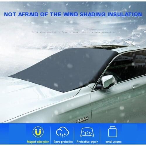 Car Windshield Snow Cover Magnetic Edges Car Snow Cover Car Windshield Sun Shade Car accessories Four seasons universal