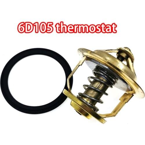 Excavator parts is suitable for PC200-3 thermostat 6D105 engine thermostat with sealing ring OE: 600-421-6210