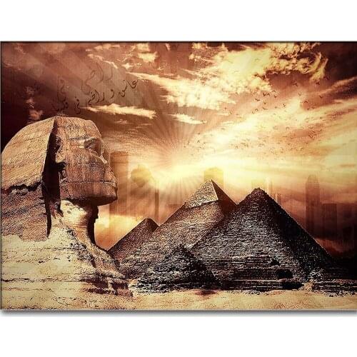Egyptian Pyramid Full Square/round diy Diamond Painting 5D Landscape diamond Embroidery Mosaic New Arrival Home Decoration