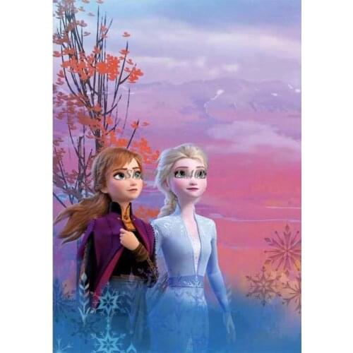 Canvas Painting Disney Classic Anime Anna&Kristoff Frozen Elsa Anna Princess Poster Print Wall Art Picture Livingroom Home Decor