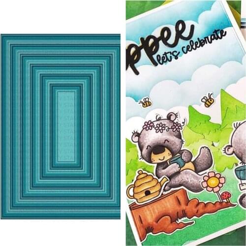 Classic Chip Die New Arrival 2021 Metal Cutting Die Scrapbooking DIY Decoration Craft Embossing Stencil Stansmallen Achtergrond