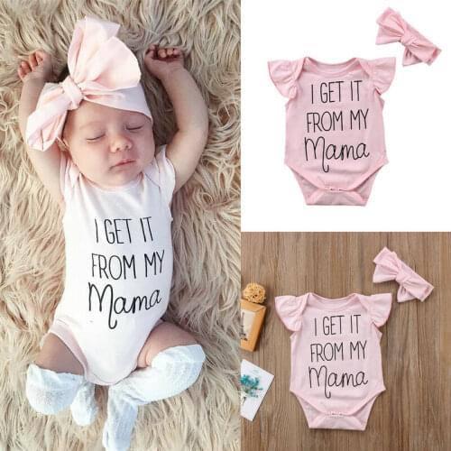 Pudcoco New Arrival Newborn Baby Girls Floral Romper Bodysuit Jumpsuit Headband Outfits Clothes Set