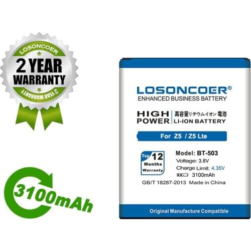 LOSONCOER Battery 3100mAh BT-503 BT503 For Leagoo Z5 Z5L Z5 Lte Battery