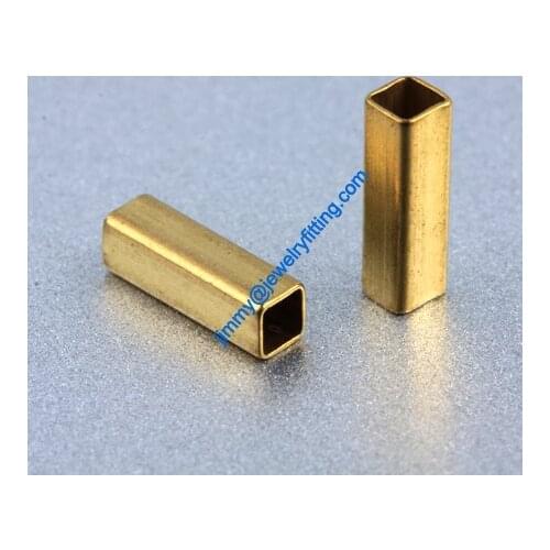 Copper Tube Conntctors Tubes jewelry findings mm ship free 2.5*2.5*8mm 10000pcs Square shape copper tube Spacer beads