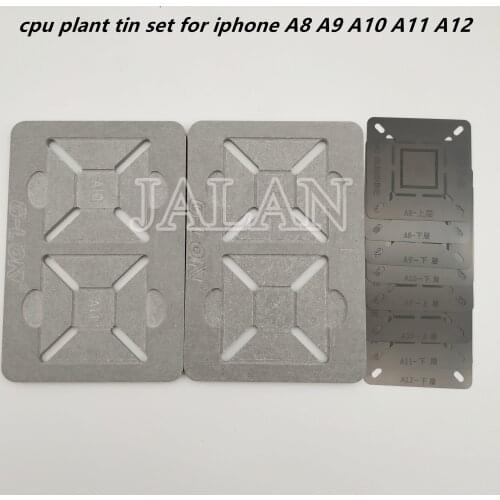 SS-601H CPU Plant Tin Set BGA Rework Station for iPhone Chip A8 A9 A10 A11 A12 Reballing Stencils BGA Chip Motherboard holder