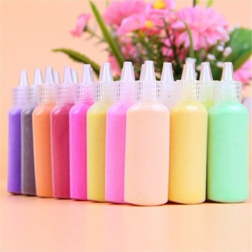 12/ 24 Colored Sand Art Kit For Sand Painting Sand Drawing Art Different Colors Sand Mixed For Boys Girl Educational Toys