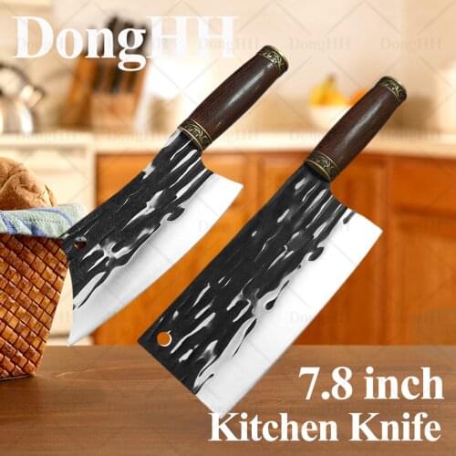 Kitchen Knives Set Chef Knife Damascus Steel Forged Meat Cleaver Knife for Meat Vegetable Light Bone Cutter Slicer