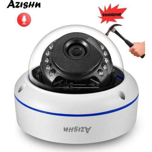 H.265 1080P 2MP 3MP 5MP Outdoor Dome DC 12/48V POE IP Camera Audio VandalProof IPC P2P Onvif Video CCTV Security Surveillance