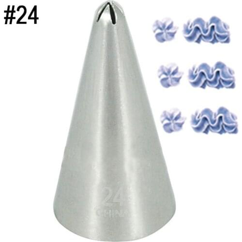 #24 Close Star Icing Piping Nozzles Cake Decor Fondant Biscuits Cupcake Icing Tips Small Size Confectionery Cream Pastry Nozzles