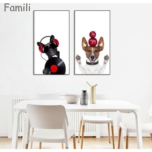 Wall Art Canvas Prints Canvas Painting Dog Posters and Prints Nordic Decorative Pictures Modern Home Decor for Living Room