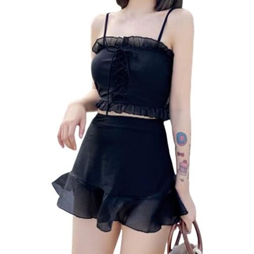 New Korean Sexy Bikini Set Women Swimsuit Push Up Swimwear Bikini Bathing Suit Swim Wear Beach Swimming Skirt