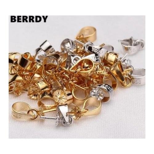 DIY Pendant Base Mountings Findings Jewelry Settings Mounts Accessories Parts for Pearls Crystal Agate Coral Jade 100pcs/lot