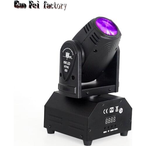 Mini Moving Head Light 4In1 RGBW Led Beam Dmx512 11/13Chs Disco Stage Lighting For Dj Pub Ktv Night Party
