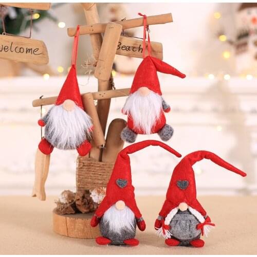 Christmas Swedish Gnome Santa Plush Toys Doll Ornaments Holiday Home Party Decoration Kids Xmas Gift