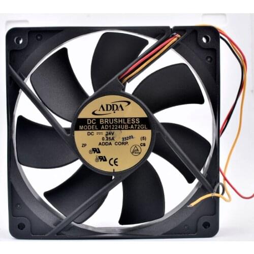 AD1224UB-A72GL 12cm 120mm fan 120x120x25mm DC24V 0.25A 3 wires 3pin for the cooling fan of the inverter
