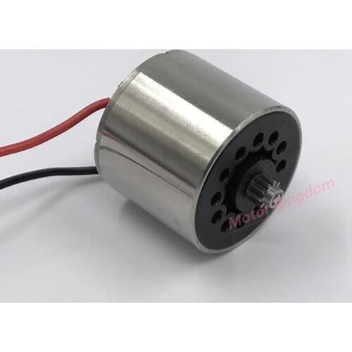 DC 5V 6V 12V 18000RPM High Speed Precision 20mm Big Coreless Motor 10 Teeth Metal Gear DIY Toy Tattoo Machine Model