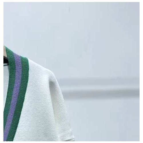 2020 Spring and Summer Contrast Color Loose Mid-length Knitted Sweater Women Cardigan