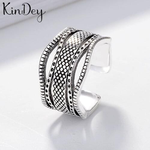 New Hot Gothic Chains Rings For Women Wedding Rings Ladies Accessories Fashion Charm Jewelry Wholesale 2021
