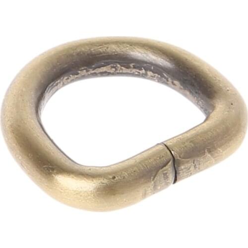 10pcs 15mm Metal Handbag Leather Bag Purse Strap Belt Web D Ring Buckle Clasp G5AE