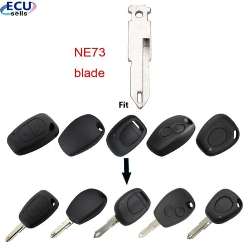 10pcs/lot ,Uncut NE73 206 Key Blade for Renault Sandero Megan Modus Clio Kangoo Logan Key Shell Cover Case Fob