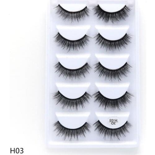 100 pairs of 20 boxes handmade 3d mink eyelashes short cross messy thick natural eyelashes stage makeup false eyelashes