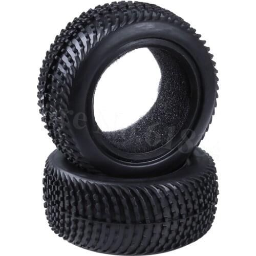 2Pcs /Lot 1/10 Scale Buggy RC Car Front Rubber Tires Tyres With Foam Inserts OD: 85mm/3.34" For Off-Road Replacement Parts