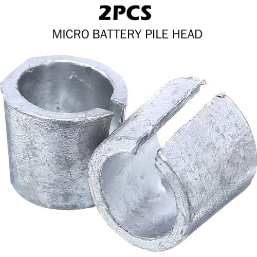 2PCS New Arrival Car Battery Terminal Post Adapter Sleeve Positive Negative Batteries Terminals Cables Cars Electronic Parts