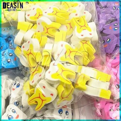 50 pcs Creative Teeth type Gift pencil eraser Dental Clinic, Special gift for dentist Medical lab stationery