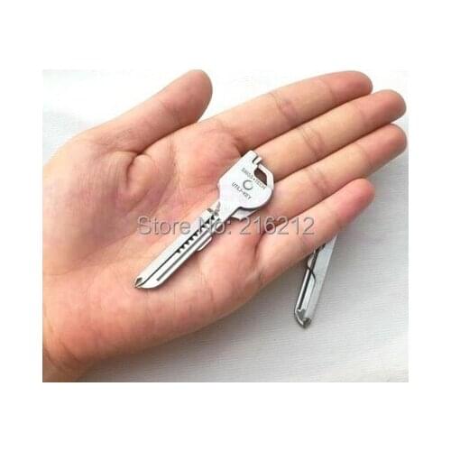 6 In 1 Multi Function Key Bottle Opener Key Chain Screwdriver Outdoor Necessary