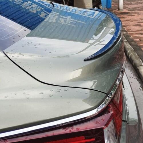 CEYUSOT For Accessories Spoiler NEW Lexus ES Series ES200 ES300h PU Material Car Trunk Rear Lip Black Wing Tail Diffuser 2017-21