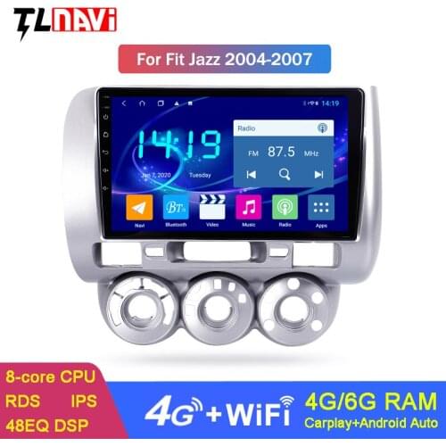 9 INCH 4G+64G IPS Android 9.0 Car DVD Multimedia Player GPS For honda Fit jazz 2004 2005 2006 2007 radio stereo navigation