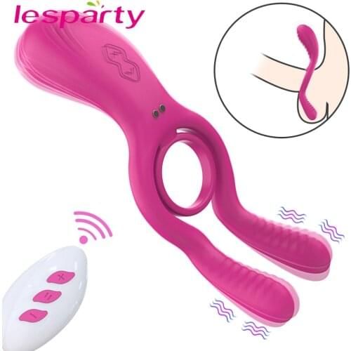 Cock Ring Vibrator Dildo Sex Toys for Men Penis Massager Ring Remote Control Testicle Vibrator Masturbators Sex Toys For Couples