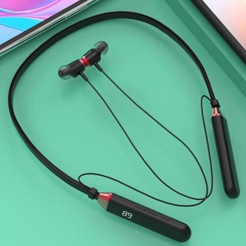 Magnetic Wireless Bluetooth Earphones Game Music Headphones LED Display Neckband Sport Earbuds For Huawei Samsung Xiaomi Phone