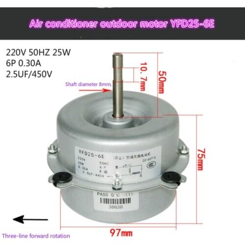 Outdoor fan motor YDK40-6 YGN20-6 YFD25-6E 95-30-6 suitable for Hitachi Air Conditioning