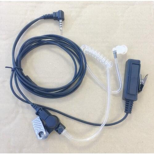 Big PTT Clear Air tube earphone for Yaesu /Vertex Standard VX3R,VX5R,VX2R,VX168,VX418,VX354,VX351 etc.walkie talkie 3.5mm Y plug