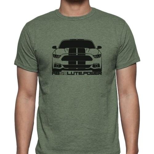 New Fashion Brand Top Tees Custom any T-shirt MUSTANG ABSOLUTE POWER 5.0L Cobra New 2019 Boss design your own T shirt