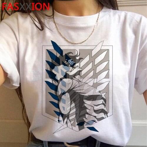 Attack on Titan Shingeki No Kyojin t shirt men ulzzang couple harajuku streetwear casual top tees couple clothes