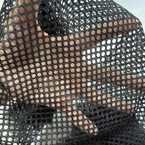 50x160cm Solid Black Color Net Fabric Multifunction Honeycomb Mesh Fabric For Sewing Car Cushion Knit Lining Apparel Cloth