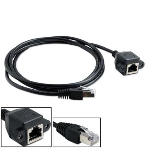 Wholesale 50pcs 1m RJ45 Male To Female Cable Ethernet Panel Mount Extension Cable