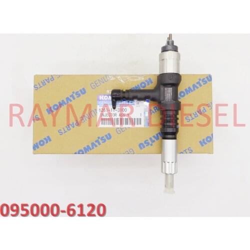 Genuine Brand Diesel Common Rail Fuel Injector 095000-6120, 6261-11-3100