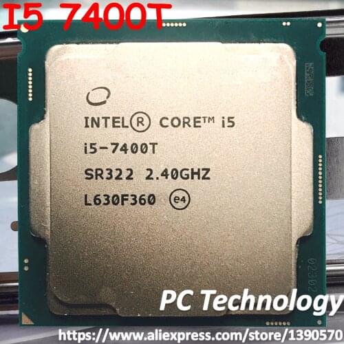 Original Intel Core processor I5 7400T Quad core 2.4GHz 6MB Cache I5-7400T LGA1151 CPU free shipping