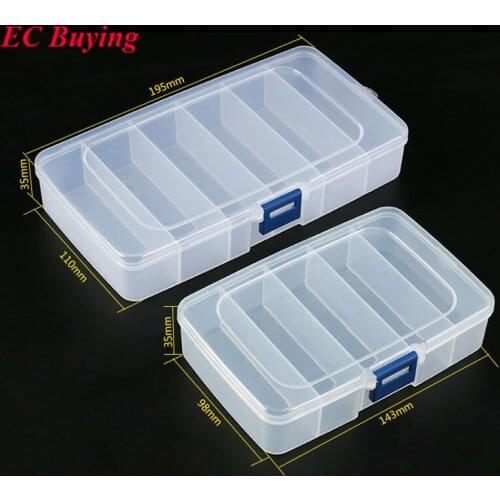 1pcs Plastic Tool Box Component Storage Box Small Part Container Case Screws IC Jewelry Beads Fishing Craft Storaged Case
