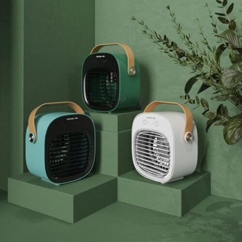 Portable Desktop Air-Conditioning Water Mist Fan Mini Air Cooler USB Charging