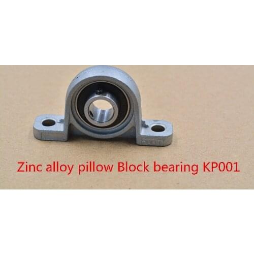 12mm KP001 kirksite bearing insert shaft support spherical roller zinc alloy pillow block housing 1pcs