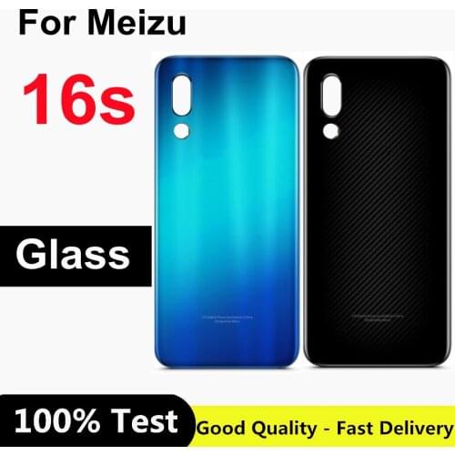 6.2" For Meizu 16S Battery Cover Huosing Rear Door Housing Glass Case For Meizu 16 S 16s Back Battery Cover Replacement