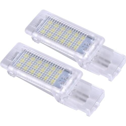 NEW-2Pcs Car LED Footwell Light Trunk Lamp for Golf Plus Jetta Passat CC EOS Scirocco Tourage Sharan Caddy