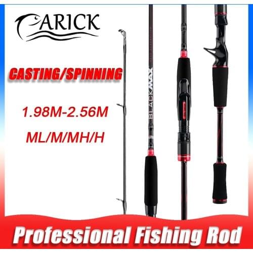 Profession Carbon Fishing Rod Spinning Ultra Light Lure 6g-20g Casting Feeder Fishing Rod For River Lake Sea ML/M/MH/H Pole